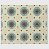 Valentijn rode harten romance abstract patroon 11 cadeaupapier (Vlak)