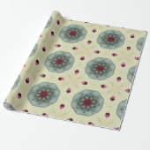 Valentijn rode harten romance abstract patroon 11 cadeaupapier (Uitgerold)