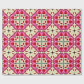 Valentijn rode harten romance abstract patroon 14 cadeaupapier (Vlak)