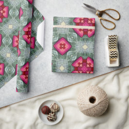 Valentijn rode harten romance abstract patroon 15 cadeaupapier