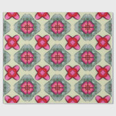 Valentijn rode harten romance abstract patroon 17 cadeaupapier (Vlak)