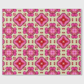 Valentijn rode harten romance abstract patroon 19 cadeaupapier (Vlak)