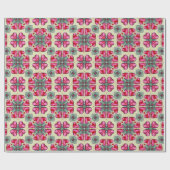 Valentijn rode harten romance abstract patroon 2 cadeaupapier (Vlak)