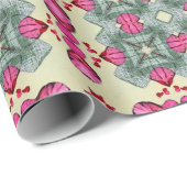 Valentijn rode harten romance abstract patroon 3 cadeaupapier (Rol Hoek)