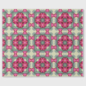 Valentijn rode harten romance abstract patroon 4 cadeaupapier (Vlak)