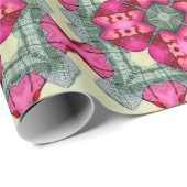 Valentijn rode harten romance abstract patroon 4 cadeaupapier (Rol Hoek)