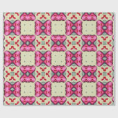 Valentijn rode harten romance abstract patroon 9 cadeaupapier (Vlak)