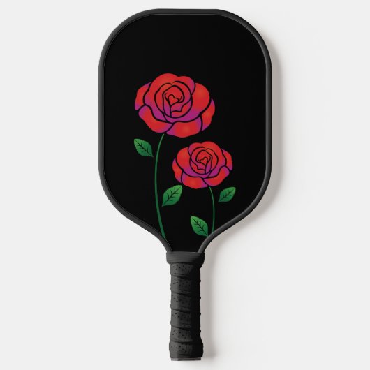 Valentijn rode roeispaan pickleball paddle (Voorkant)