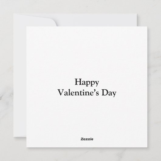 Valentijn Romantisch WordArt Witte Tekst Zwart Feestdagenkaart (Achterkant)