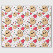 Valentijn romantische aardappel cadeaupapier (Vlak)