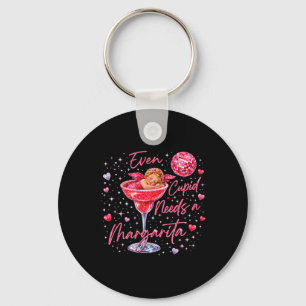 Valentijn Romantische Zelfs Cupido Heeft Margarita Sleutelhanger