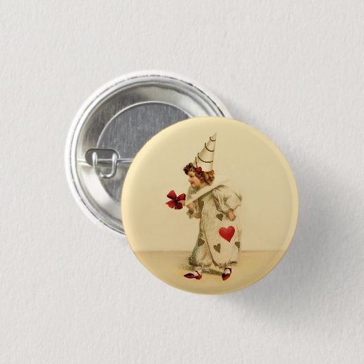 Valentijn Ronde Button 3,2 Cm (Voorkant /achterkant)