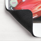 Valentijn Rood gesplitst venstercorvette klassieke Muismat (Hoek)