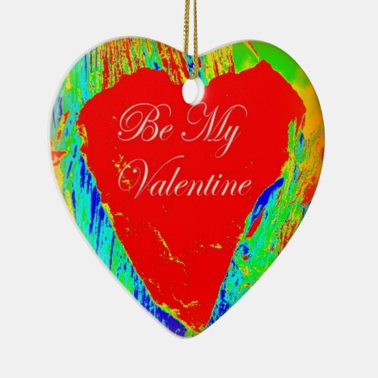 valentijn rood hart ornament (Rechts)