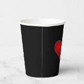valentijn rood hart papieren bekers (Rechts)