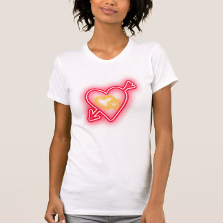 Valentijn rood hart t-shirt