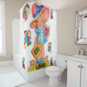  valentijn rood wit douwergordijn douchegordijn (In situ)