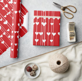 Valentijn Rood wit Liefde minimalis Cadeaupapier