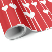 Valentijn Rood wit Liefde minimalis Cadeaupapier (Rol Hoek)
