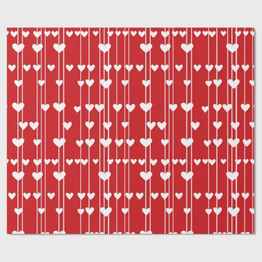 Valentijn Rood wit Liefde minimalis Cadeaupapier (Vlak)