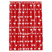 Valentijn Rood wit Liefde minimalis Medium Cadeauzakje (Achterkant)