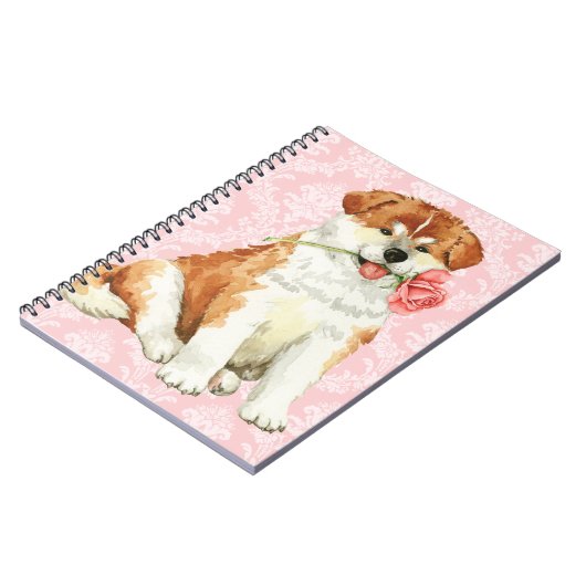 Valentijn Roos Akita Notitieboek (Linkerzijde)