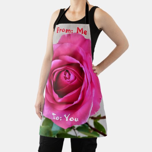 Valentijn Roos All-Over Schort (Insitu)