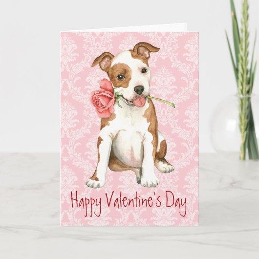 Valentijn Roos am Personeel Feestdagen Kaart (Voorkant)