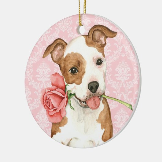 Valentijn Roos am Personeel Keramisch Ornament (Links)