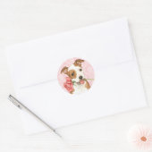 Valentijn Roos am Personeel Ronde Sticker (Envelop)