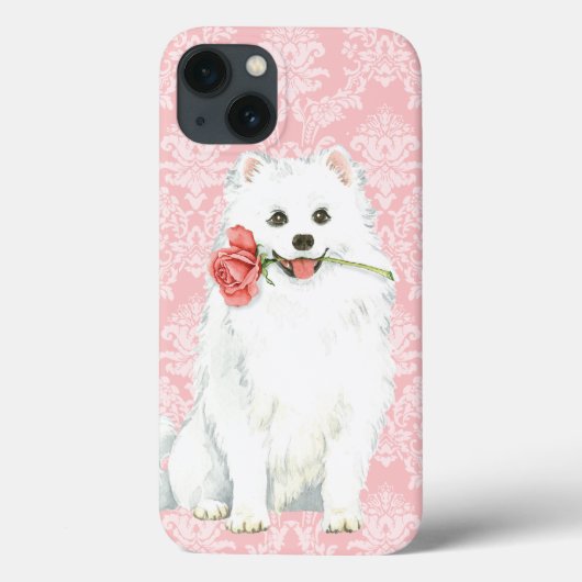 Valentijn Roos American Eskimo Dog Case-Mate iPhone Case (Achterkant)
