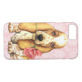 Valentijn Roos Basset Case-Mate iPhone Case (Achterkant (Horizontaal))