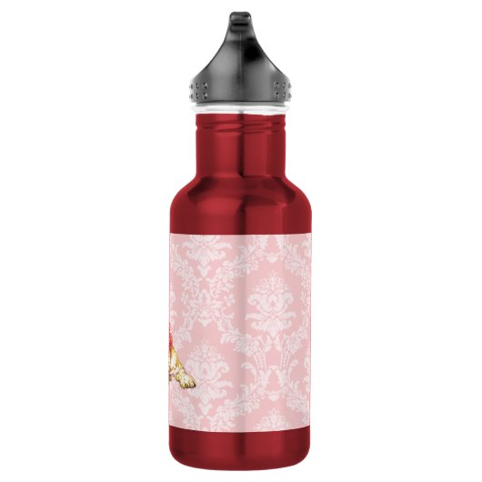 Valentijn Roos Basset Waterfles (Rechts)