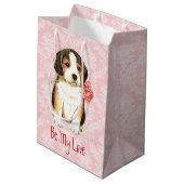 Valentijn Roos Beagle Medium Cadeauzakje (Achterkant Gekanteld)