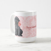 Valentijn Roos Black Lab Koffiemok (Voorkant links)