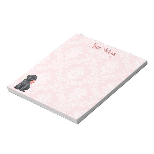 Valentijn Roos Black Lab Notitieblok (Linkerzijde)