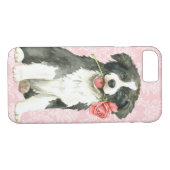 Valentijn Roos Border Collie Case-Mate iPhone Case (Achterkant (Horizontaal))