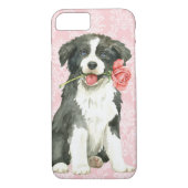 Valentijn Roos Border Collie Case-Mate iPhone Case (Achterkant)