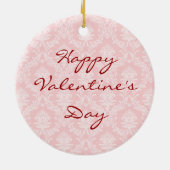 Valentijn Roos Boston Terrier Keramisch Ornament (Achterkant)