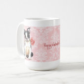 Valentijn Roos Boston Terrier Koffiemok (Voorkant links)