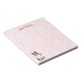 Valentijn Roos Boston Terrier Notitieblok (Schuin)