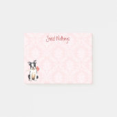 Valentijn Roos Boston Terrier Post-it® Notes (Voorkant)