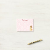 Valentijn Roos Brussel Griffon Post-it® Notes (Op bureau)