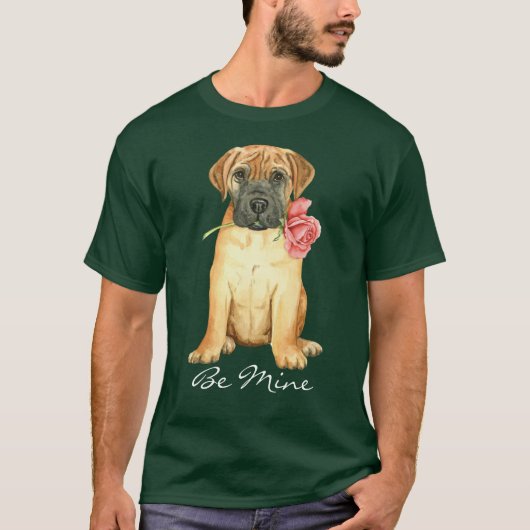 Valentijn Roos Bullmastiff T-Shirt (Voorkant)
