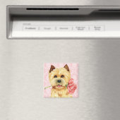 Valentijn Roos Cairn Terrier Magnet (Insitu (Vaatwasser))