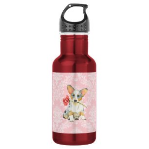 Valentijn Roos Cardigan Welsh Corgi Waterfles