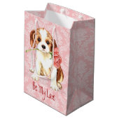 Valentijn Roos Cavalier Medium Cadeauzakje (Achterkant Gekanteld)