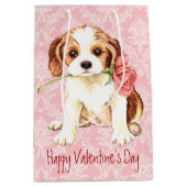 Valentijn Roos Cavalier Medium Cadeauzakje (Voorkant)