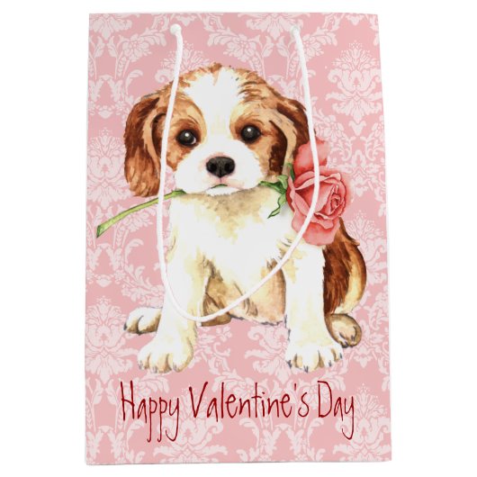 Valentijn Roos Cavalier Medium Cadeauzakje (Voorkant)