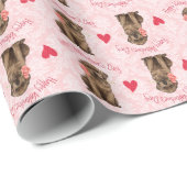 Valentijn Roos Chocolade Lab Cadeaupapier (Rol Hoek)